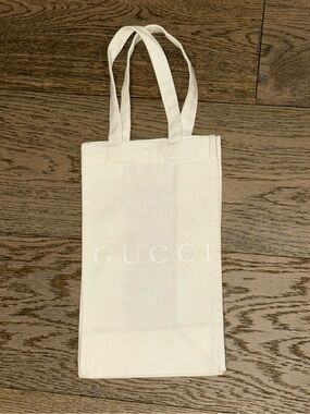 Authentic Gucci mini cotton canvas tote